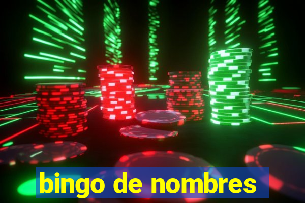 bingo de nombres