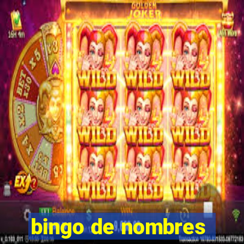 bingo de nombres