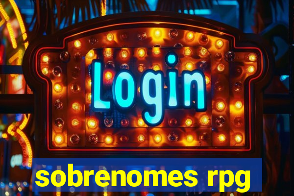 sobrenomes rpg