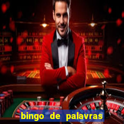 bingo de palavras colorido para imprimir