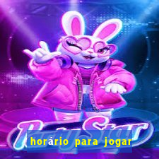 horário para jogar no rabbit