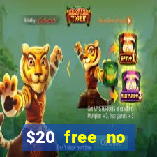 $20 free no deposit casino us 2020