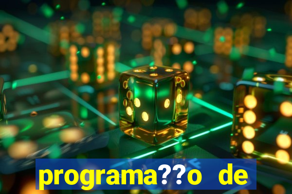 programa??o de jogos de futebol